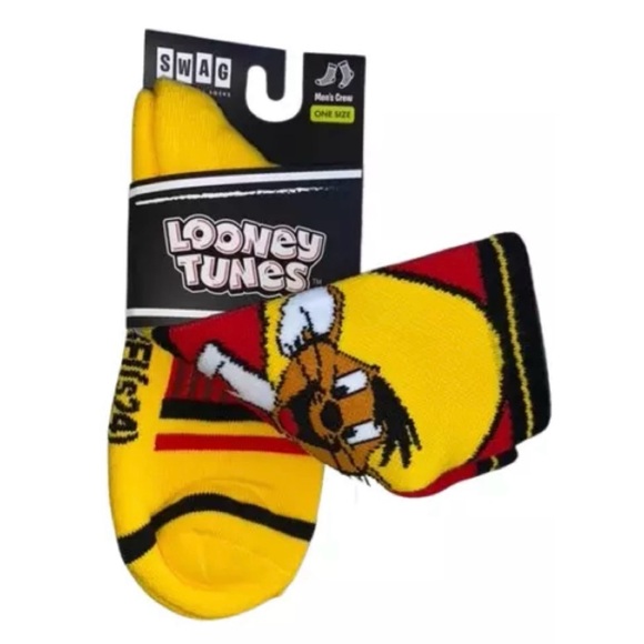Looney Tunes Speedy Gonzales One Pair Men's Fun Novelty Crew Socks - Picture 2 of 4